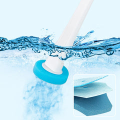 Toilet Brush And Holder Set With Disposable Toilet Bowl Wand Refills, Ergonomic Handle