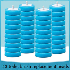 Toilet Brush And Holder Set With Disposable Toilet Bowl Wand Refills, Ergonomic Handle