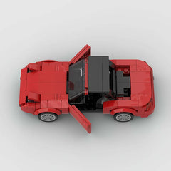 Convertible Sports Car Model Small Particle DIY Interlocking Building Blocks Set 306 PCS