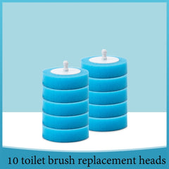 Toilet Brush And Holder Set With Disposable Toilet Bowl Wand Refills, Ergonomic Handle
