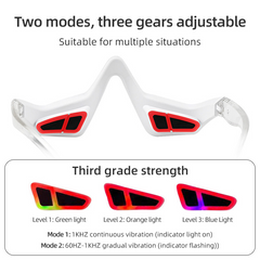 Eye Massager Device Wireless Rechargeable Warm Heat Therapy Red Light Eye Wand