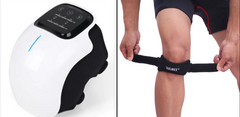 Cordless Knee Massager with LED Screen, Infrared Heat and Vibration Knee Pain Relief for Swelling Stiff Joints, Stretched Ligament and Muscles Injuries, Portable Knee Massage for Family and Friends