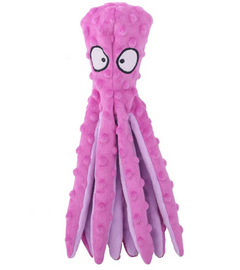 Durable Plush Octopus Dog Toy