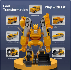 Magnetic Transform Engineering/Military Car Assembled Toys with Storage Box
