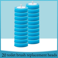 Toilet Brush And Holder Set With Disposable Toilet Bowl Wand Refills, Ergonomic Handle
