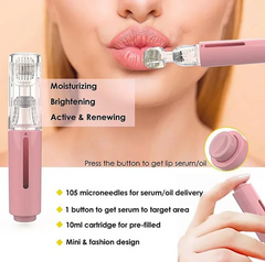 3-in-1 Lip & Beard Care Roller Microneedle Serum Applicator - Multiple Sizes & Colors