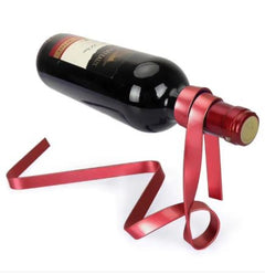 Adorable Colored Ribbon Wine Bottle Holder Rack